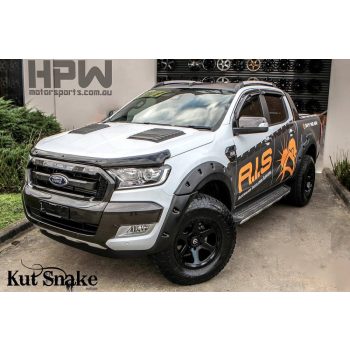   Rozšiřovací, plastové lemy blatníků KUT SNAKE pro Ford Ranger PX2, PX3, od 2016 -> 40 mm EXTRA SLIM