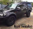 Plastové lemy blatníků Kut Snake pro Mitsubishi L200, r.v. 2006-2015, 75 mm
