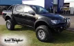 Plastové lemy blatníků Kut Snake pro Mitsubishi L200, r.v. 2006-2015, 75 mm