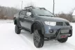 Plastové lemy blatníků Kut Snake pro Mitsubishi L200, r.v. 2006-2015, 75 mm