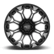 Alumínium felni 20x10 ET-18 6x135/6x139,7 MO808 Sniper Gloss Black Milled Moto Metal