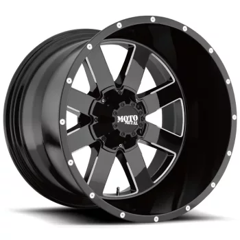   Alloy Wheel 17x10 ET-24 5x127/5x139.7 MO962 Gloss Black Milled Moto Metal