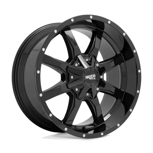Alumínium felni 20x10 ET-24 6x135/6x139,7 MO970 Gloss Black W/ Milled LIP Moto Metal