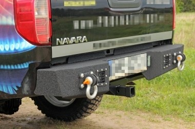Ocelový zadní nárazník MorE4x4 pro Nissan Navara D40 (2005-2014)