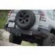 MorE4x4 zadní, ocelový pevnostní nárazník pro - Toyota Land Cruiser J120 (dlouhý), 2002-2009, všechny motorizace