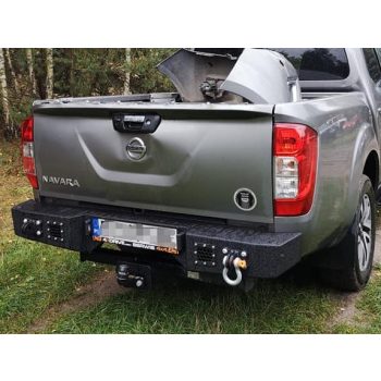   Ocelový zadní nárazník MorE4x4 pro Nissan Navara D23, NP300 po roce 2014, všechny motory 
