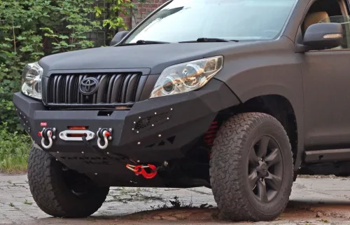 Ocelový přední nárazník MorE4x4 s nosičem navijáku pro Toyota Land Cruiser J150 2009-2014
