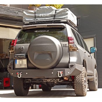   Ocelový přední nárazník MorE4x4 s nosičem navijáku pro Toyota Land Cruiser J150 2009-2014