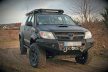 MorE4x4 ocelový, přední pevnostní nárazník s plotnou pro naviják pro - Toyota Hilux Vigo 2005-2011 (před faceliftem), všechny motorizace