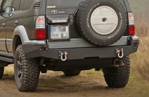 Ocelový zadní nárazník MorE4x4 pro Toyota Land Cruiser J95 dlouhý 1995-2002, všechny motory