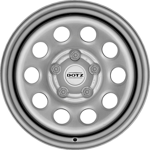 DOTZ Survival Modular 4x4 acélfelni - 7x16/ET30 - ezüst