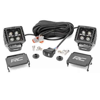   Rough Country Black Series LED fényhíd 2", fehér DRL - New Ford Bronco 2 Door 21->;New Bronco 4 Door 21->