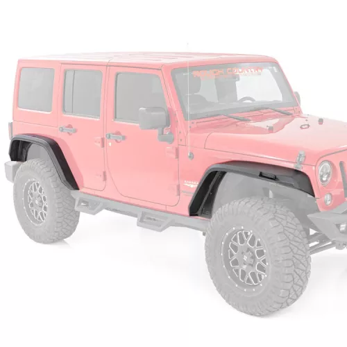 Első/hátsó flat Sárvédőszélesítés Rough Country - Jeep Wrangler JK