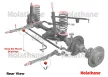 NOLATHANE silentblok stabilizátoru přední nápravy, 20mm