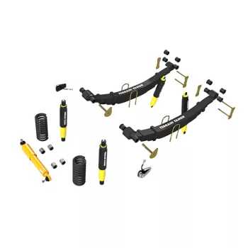   Terrain Tamer felfüggesztés készlet emelés +40mm +150kg terhelésig elöl +600kg terhelésig hátul dieselhez Toyota Landcruiser 78|79 1999-> szintszabályzás nélküli modellek