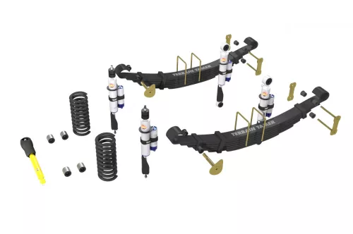Terrain Tamer felfüggesztés készlet PRO lengéscsillapítókkal emelés +40mm+100kg terhelésig elöl +300kg terhelésig hátul benineshez Toyota Landcruiser 78|79 1999-> szintszabályzás nélküli modellek