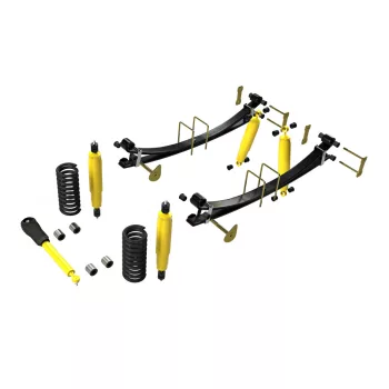   Terrain Tamer felfüggesztés készlet emelés +40mm +100kg terhelésig elöl +200kg terhelésig hátul dieselhez Toyota Landcruiser 78|79 1999-> szintszabályzás nélküli modellek
