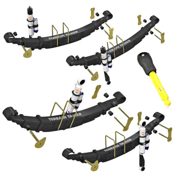   Terrain Tamer felfüggesztés készlet PRO lengéscsillapítókkal emelés +40mm erősített +150kg terhelésig elöl +200kg terhelésig hátul Toyota Landcruiser BJ75|FJ75|HJ75 1984-> FZJ75|HZJ75|PZJ75 1990-> szintszabályzás nélküli modellek