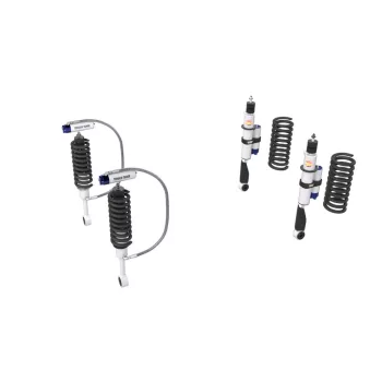   Terrain Tamer felfüggesztés készlet PRO lengéscsillapítókkal emelés +40mm +100kg terhelésig elöl +50kg terhelésig hátul Toyota Landcruiser UZJ200 VDJ200 2007-> szintszabályzás nélküli modellek