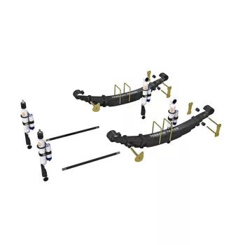   Terrain Tamer felfüggesztés készlet PRO lengéscsillapítókkal emelés +40mm +150kg terhelésig Nissan Navara D22 1997-> szintszabályzás nélküli modellek
