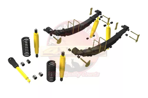 Terrain Tamer felfüggesztés készlet emelés +40mm +100kg terhelésig elöl +150kg terhelésig hátul Toyota Landcruiser HZJ76 VDJ76 2007-> szintszabályzás nélküli modellek