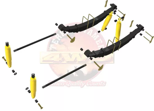 Terrain Tamer felfüggesztés készlet emelés +40mm erősített +200kg terhelésig Isuzu Dmax 4x4 2006-2012 szintszabályzás nélküli modellek
