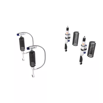   Terrain Tamer felfüggesztés készlet PRO lengéscsillapítókkal emelés +40mm erősített +50kg terhelésig elöl +150kgterhelésig hátul Toyota Landcruiser 120 2002-> KDSS (légrugó) kiváltás