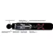 Skyjacker Black Max Lift 0-2" rear hydro shock - Toyota Land Cruiser J8 91-97