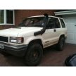 Snake4x4 Šnorchl / zvýšené sání pro - Isuzu Trooper 1992-2002, Opel Monterey 1992-1997, 3,1l
