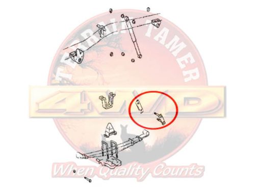 Terrain Tamer rugóbillenő zsírozható laprugóhoz hátsó Ford Ranger 2006-2011 Mazda BT50 2006-2011 Toyota Hilux KDN KZN 165 LN 107 110 111 167 172 RN 106 110 RZN 147 149 154 169 174 VZN 167 172 1988->