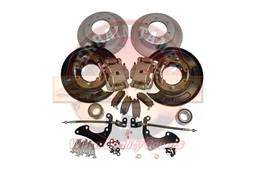 Terrain Tamer Dobféket tárcsafékre átalakító készlet hátsó (Rear Drum To Disc Brake Conversion Kit Tt D23 Navara 2015−) Nissan Navara D23 2015->