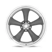 Alumínium felni 20x10 ET6 5x127 VN215 Classic Torq Thrust II MAG Gray W/ Machined LIP American Racing