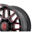 Alumínium felni 20x9 ET18 6x139,7 XD820 Grenade Satin Black Milled/Red Clear Coat XD Series