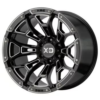   Alumínium felni 20x9 ET0 5x127 XD841 Boneyard Gloss Black Milled XD Series
