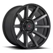 Alumínium felni 22x10 ET-18 8x165.1 XD847 Outbreak Satin Black W/ Gray Tint XD Series