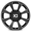   Alumínium felni 20x9 ET0 5x127/5x139.7 XD854 Reactor Gloss Black Milled XD Series